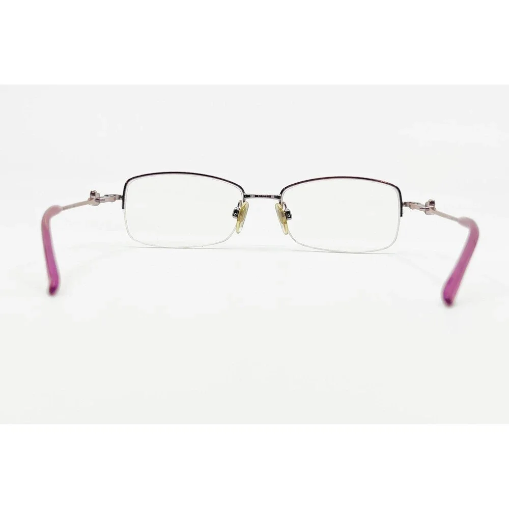 Luxottica Eyeglasses Women Pink Semi Rimless Rectangular 2553 299 51-17-135